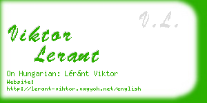viktor lerant business card