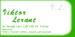 viktor lerant business card